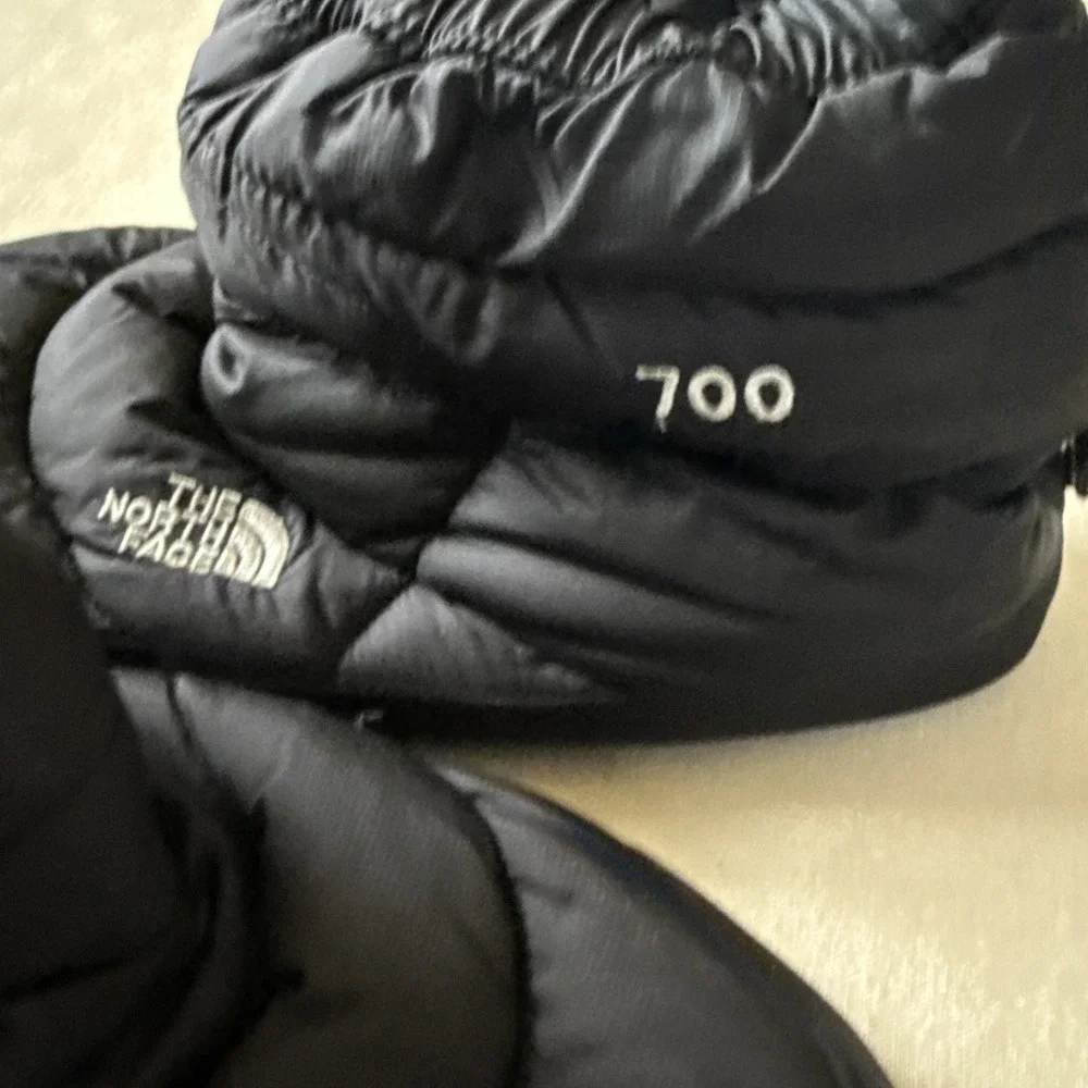 North Face Down 700 Mens Size XL Bootie Black Down Puffer Style Slipper